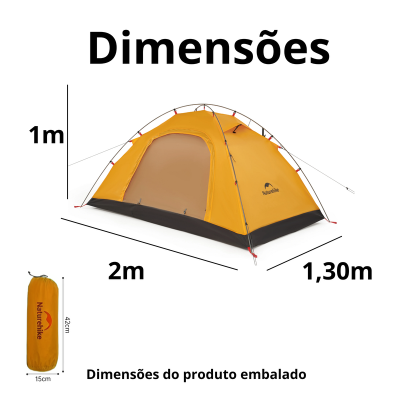 Barraca Camping  Naturehike 3000mm Alumínio  Premium