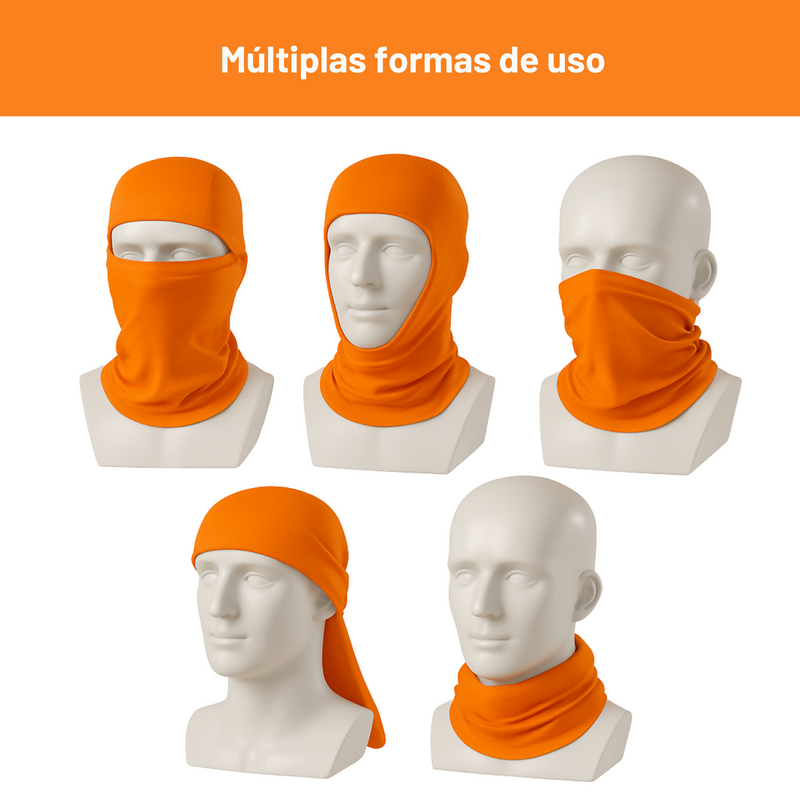 Bala Clava | Touca Ninja | Balaclava Premium | Kit Com 02 Un | Laranja