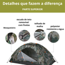 Barraca Camping Ultraleve | 2 Portas | 1500mm | Apenas 1.050g