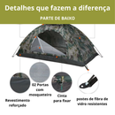 Barraca Camping Ultraleve | 2 Portas | 1500mm | Apenas 1.050g