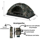 Barraca Camping Ultraleve | Barraca 1500mm | Apenas 850g