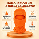 Balaclava laranja tecido