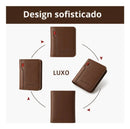 Carteira de couro design sofisticado