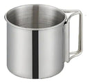 Caneca de Camping 500 ml em Aço Inox 304 — Alças Dobráveis