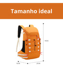 Mochila 40L laranja medidas
