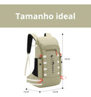 Mochila 40L beje medidas