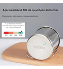 Caneca de Camping 500 ml em Aço Inox 304 — Alças Dobráveis