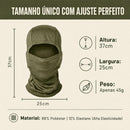 Balaclava verde formas de uso