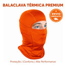 Balaclava laranja detalhe