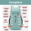Mochila 40L verde recursos