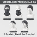 Balaclava cinza uso esportivo