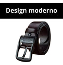 Cinto Masculino de Couro Premium — Preto