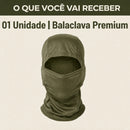 Balaclava verde costura