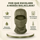 Balaclava verde tecido