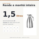Garrafa Térmica de Café em Aço Inox — 1,5 Litro