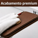 Carteira de couro acabamento premium
