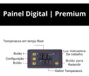 Painel digital do termostato