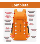 Mochila 40L laranja recursos