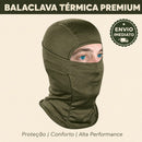 Balaclava verde detalhe