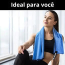 Toalha em uso na academia