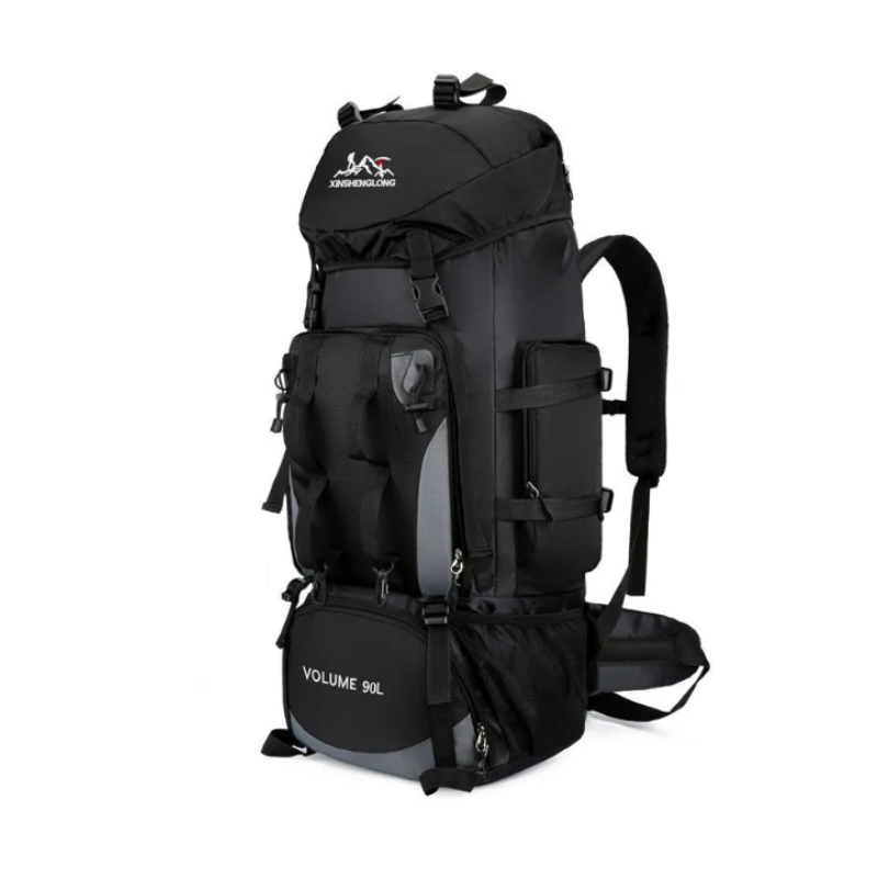 Mochila 90 Litros à prova d`água para caminhadas, acampamento com grande capacidade