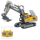 Escavadeira de controle remoto | Brinquedo realista PREMIUM