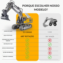 Escavadeira de controle remoto | Brinquedo realista PREMIUM