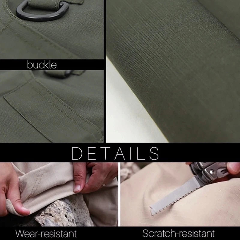 Calça tática para trekking, caminhada e atividades ao ar livre com multi bolsos.