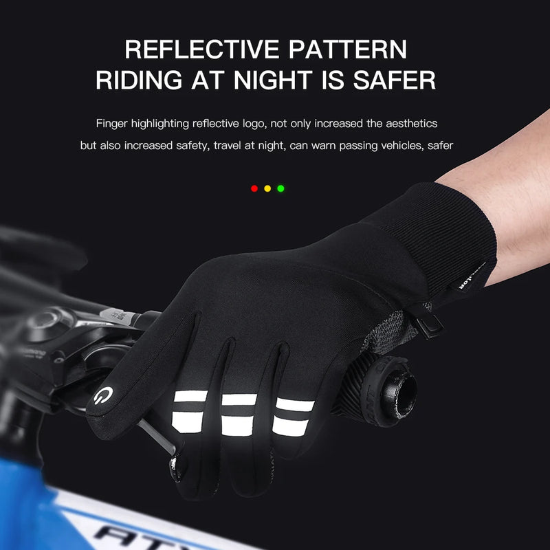 Luvas de inverno frio luvas masculinas tela sensível ao toque à prova dwindproof água à prova vento luvas esportivas quente lã térmica correndo esqui ciclismo luvas