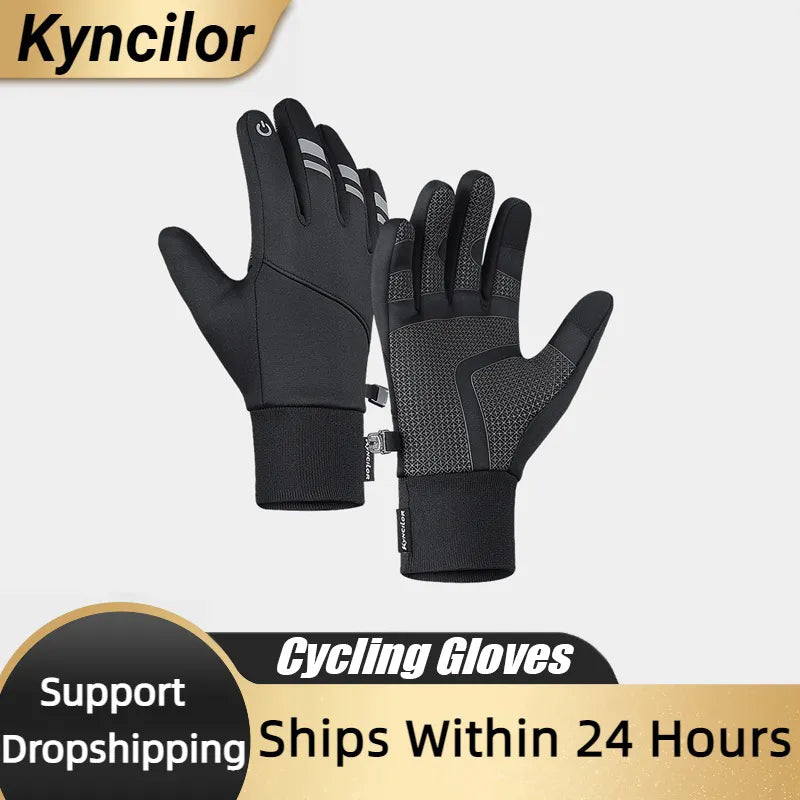 Luvas de inverno frio luvas masculinas tela sensível ao toque à prova dwindproof água à prova vento luvas esportivas quente lã térmica correndo esqui ciclismo luvas