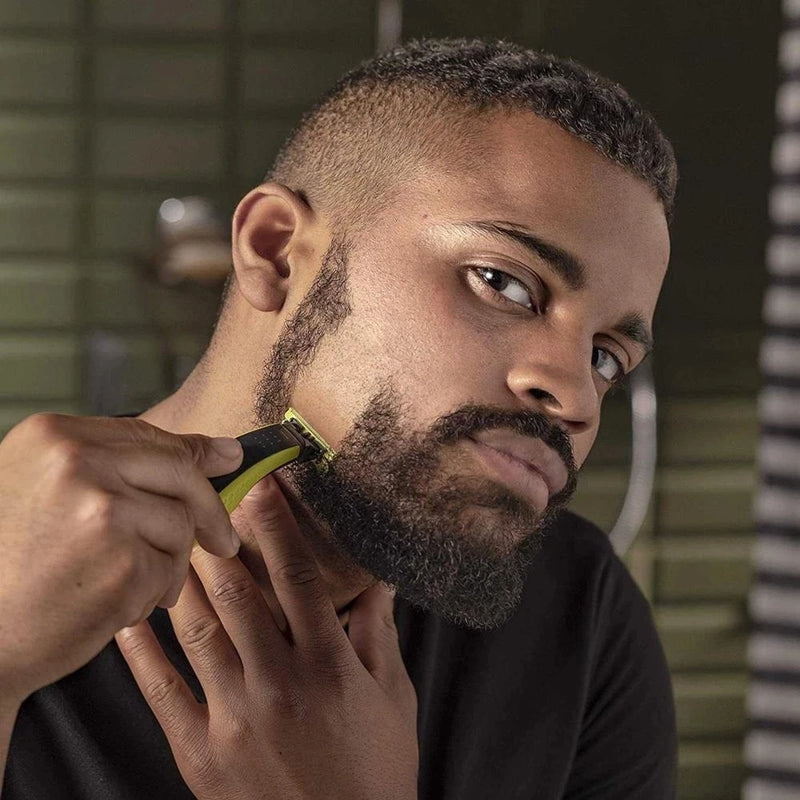 Barbeador elétrico para homens profissional aparador de barba sem fio navalha corpo trimer usb recarregável rosto masculino máquina de barbear cabelo