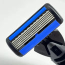 Navalha clássica de segurança com 6 laminas, para homens e mulheres, remoção de pelos, 36 lâminas de barbear, barbeador manual, navalha de segurança