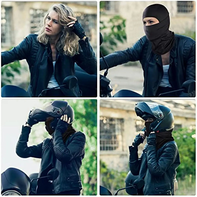 Balaclava máscara facial máscara de esqui para homens mulheres máscara facial completa capuz tático neve motocicleta correndo tempo frio ou quente