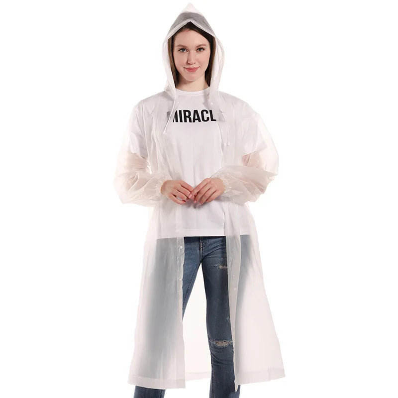 Capa de chuva de alta qualidade, 1 peça, 145*68cm, capa de chuva espessada, à prova d'água, masculina, preta, acampamento, roupa de chuva à prova d'água