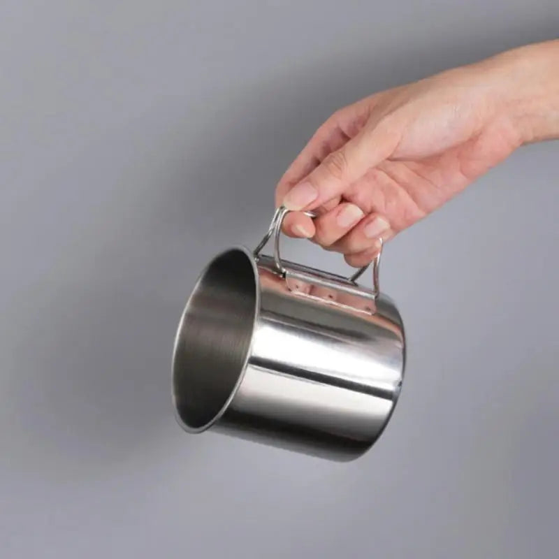 Caneca de acampamento copo titânio utensílios 250ML