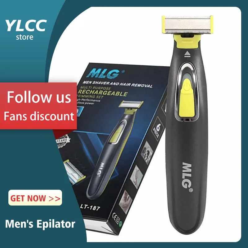 Barbeador elétrico para homens profissional aparador de barba sem fio navalha corpo trimer usb recarregável rosto masculino máquina de barbear cabelo