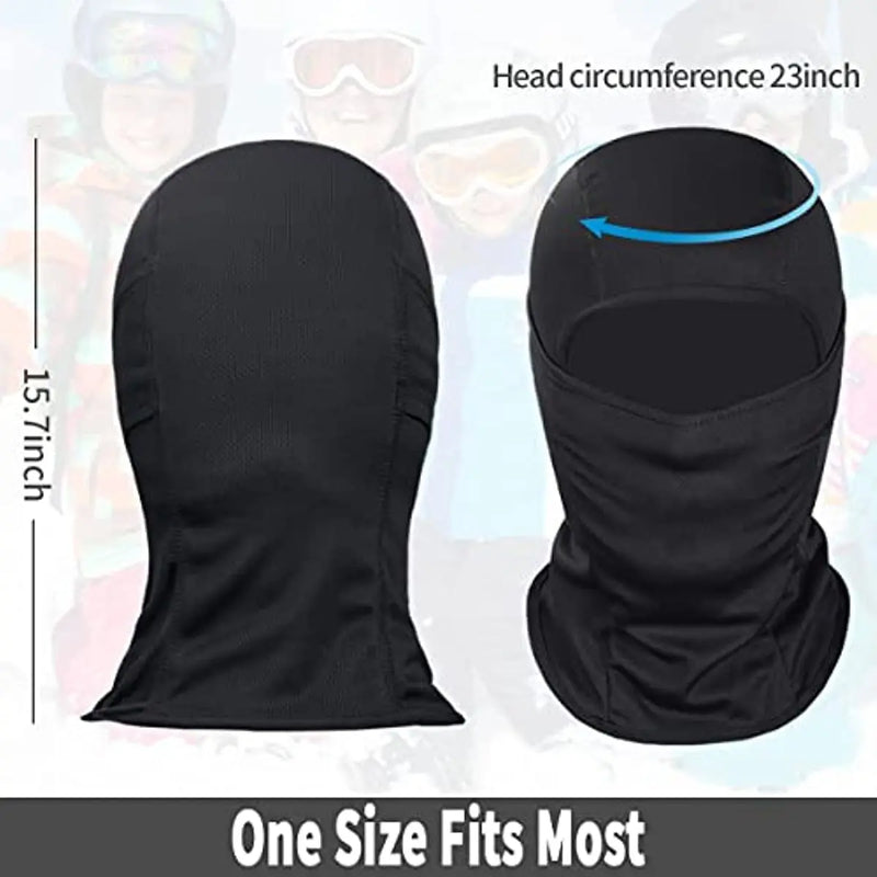 Balaclava máscara facial máscara de esqui para homens mulheres máscara facial completa capuz tático neve motocicleta correndo tempo frio ou quente