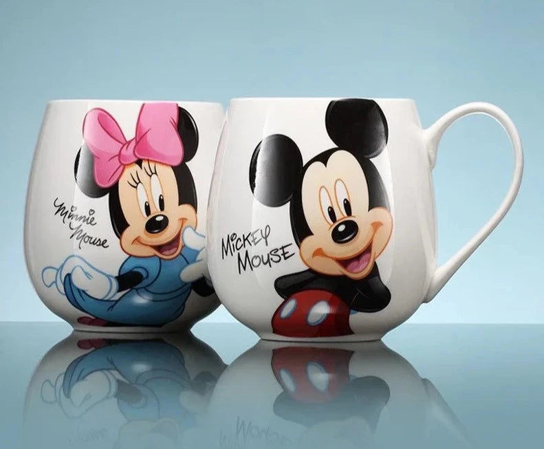 Caneca para bebidas dos desenhos animados Disney  mickey mouse, minnie, pateta, pato donald,