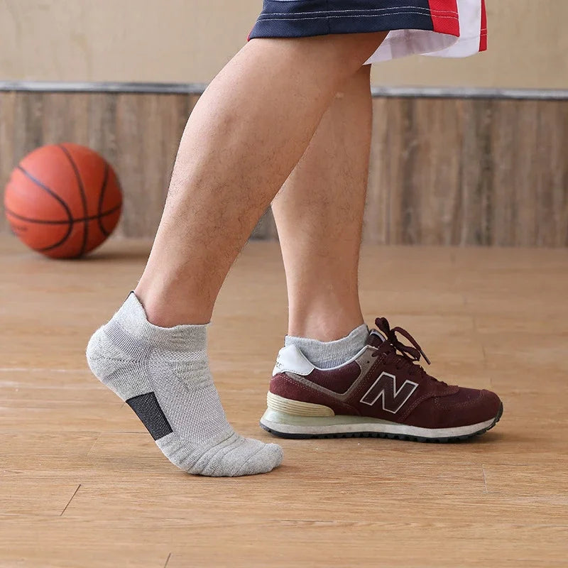 Kit3 PARES Meias antiderrapantes para esportes, meias masculinas e femininas de algodão, curtas e longas, para trekking, futebol, basquete, esportes, respiráveis e desodorantes, 39-45