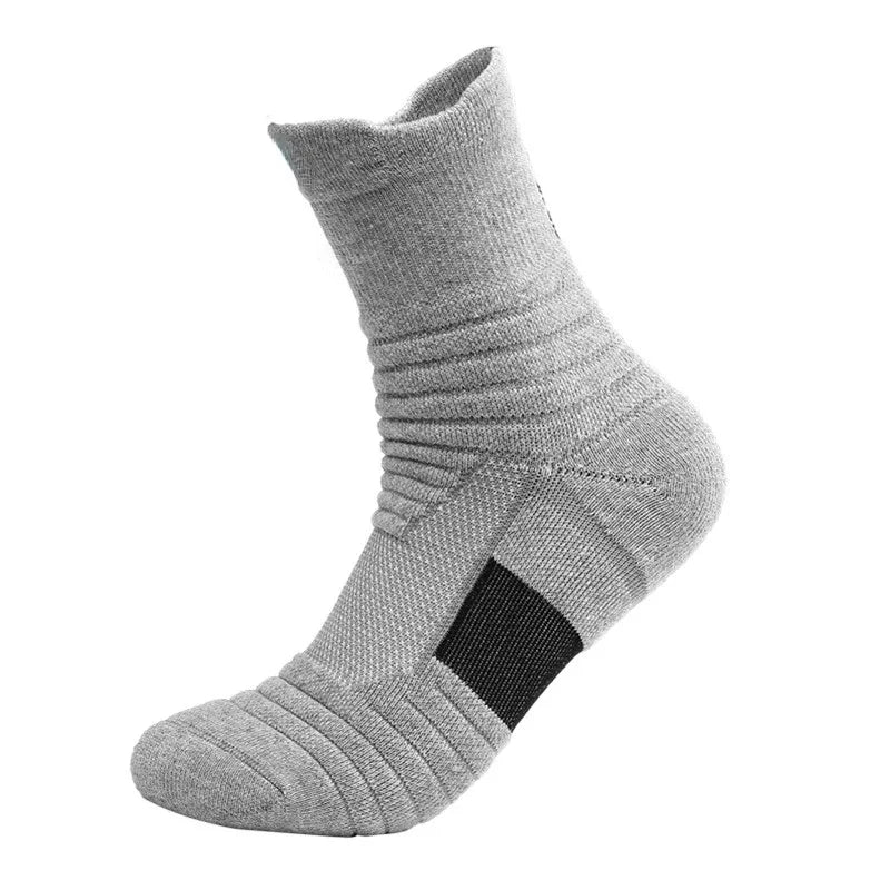 Kit3 PARES Meias antiderrapantes para esportes, meias masculinas e femininas de algodão, curtas e longas, para trekking, futebol, basquete, esportes, respiráveis e desodorantes, 39-45
