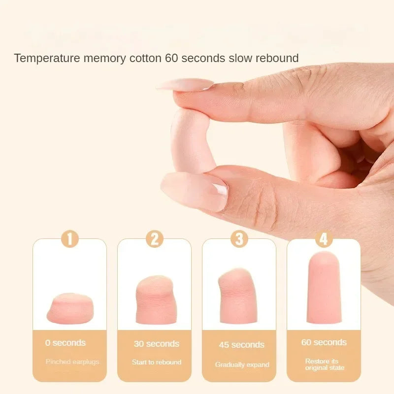 Tampões de ouvido confortáveis antirruído excelente para um sono silencioso tampões de espuma macia anti-ruído