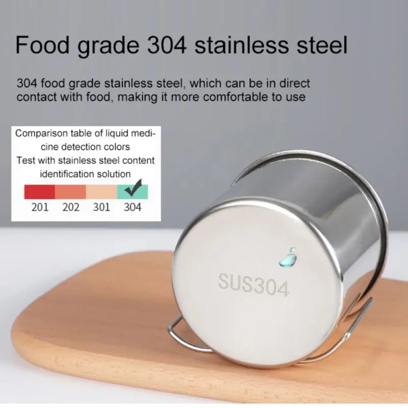 Caneca de acampamento copo titânio utensílios 250ML