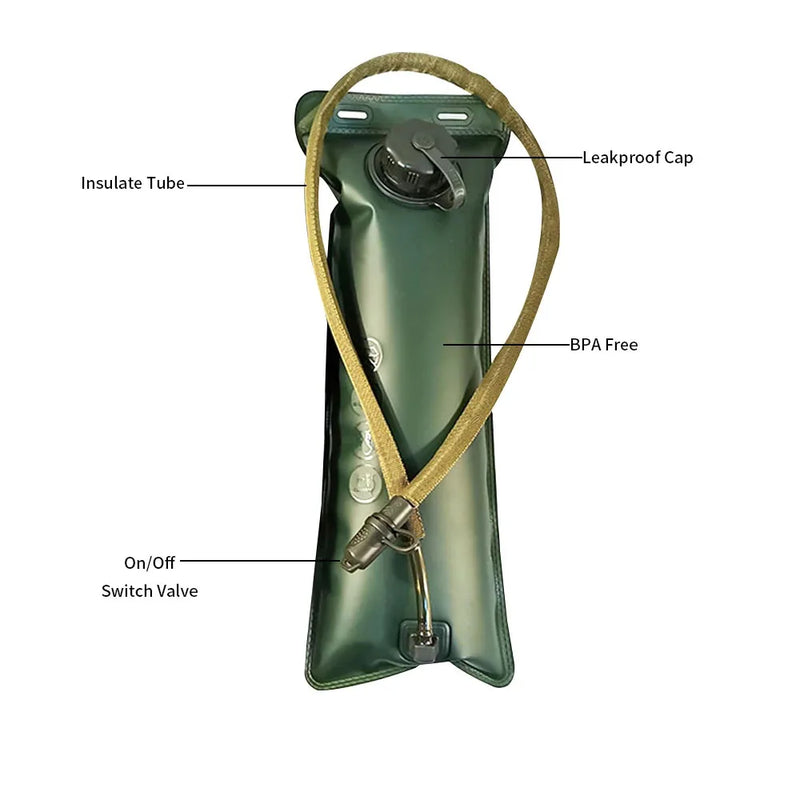 Bolsa de hidratação, agua para  mochila de hidratação, 2l, 2,5l ou 3lt, bolsa de água de grande capacidade, reservatório para trekking, corrida, ciclismo.