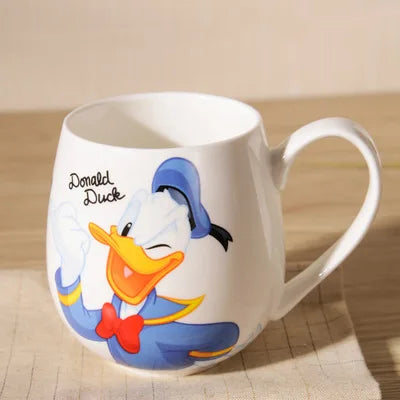 Caneca para bebidas dos desenhos animados Disney  mickey mouse, minnie, pateta, pato donald,