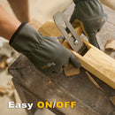 Luvas de trabalho multiuso de alto desempenho para homens, respiráveis e de alta destreza, tela sensível ao toque, excelente aderência