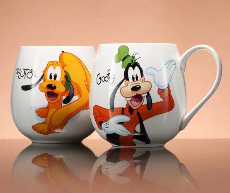 Caneca para bebidas dos desenhos animados Disney  mickey mouse, minnie, pateta, pato donald,