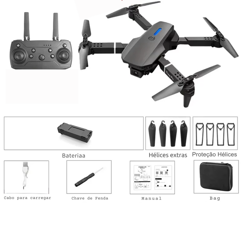 Drone Com 2 Câmeras | Iniciante Premium
