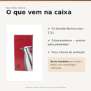 Garrafa Térmica de Café em Aço Inox — 1,5 Litro